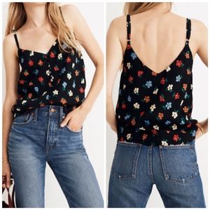 Madewell button down cami in pressed flowers
